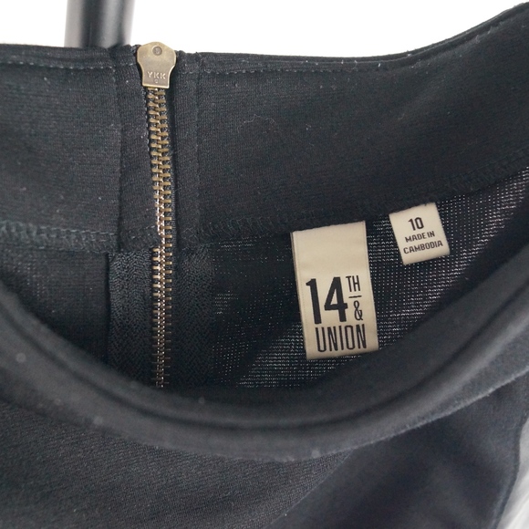 14th & Union Faux Leather Pencil Skirt - Picture 3 of 3